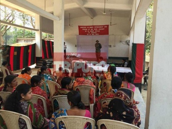 Assam Rifles felicitates women in opening of SBI Jan Dhan Accounts